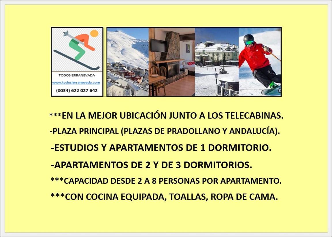 Ski & Snow Apartmentos By Todosierranevada - Plaza Principal Junto A Los Telecabinas Sierra Nevada Exterior photo
